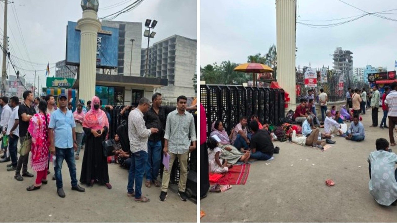 ভিসা পেতে ভিড়, দীর্ঘ লাইন, আবেদনকারীদের ক্ষোভ বাড়ছে